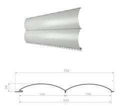 М/Сайдинг Блок-Хаус МП Woodstock Ecosteel Matt ** толщина 0.45 мм, размер 0,356*м2