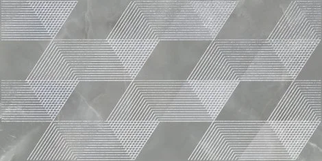 Плитка AZORI OPALE GREY GEOMETRIA Декор 31,5х63 арт.588912001