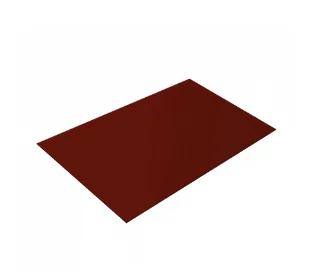Плоский лист Norman RR 29 (красный), 0.5 мм, 1,25*2 м.п., пл=2.5м2