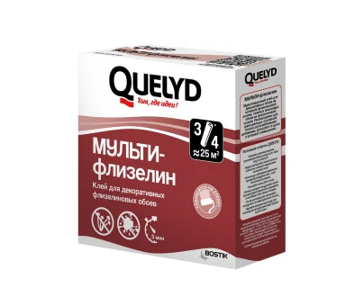 Клей для обоев QUELYD Мульти-Флизелин 130 г (22-25 кв.м.)