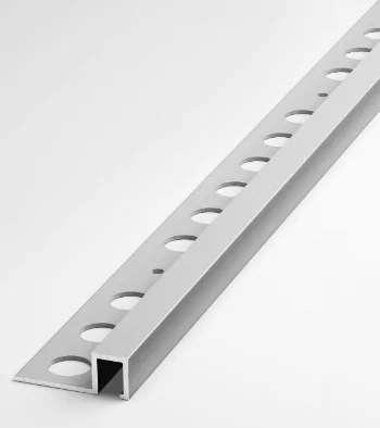 Профиль для плитки алюминиевый ПК 11-10 окантовочный (10 мм) 2700 мм Цвет: Анто серебро