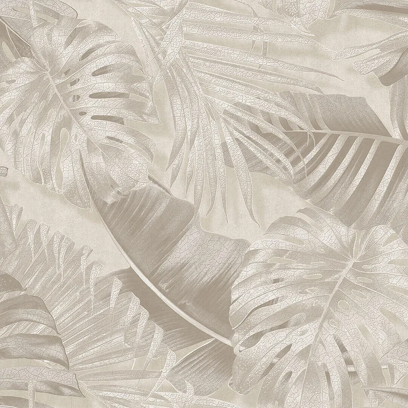 Обои DUKA арт.22860-1 виниловые горячего тиснение на флизелиновой основе 1,06*10,05м Natura Wallpaper Монстера декор