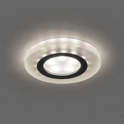 Светильник точечный Feron CD8060 со светодиодной подсветкой 15LED*2835 SMD 4000K, MR16 50W G5.3, белый матовый, с драйвером в комплекте