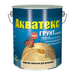 Грунт-антисептик Акватекс бесцветный 2,7л