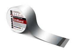 Лента герметизирующая Grand Line UniBand самоклеящаяся серебристая 3м*10см