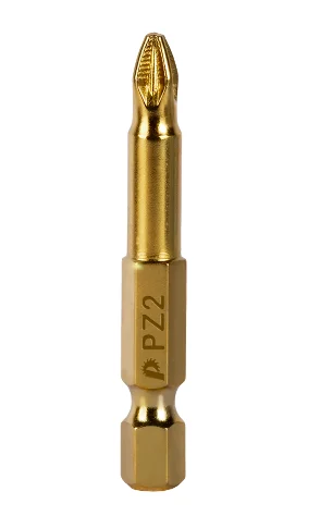Бита отверточная PZ-2 х 50 мм с магнитным кольцом ПРАКТИКА &quot;Эксперт&quot;, блистер