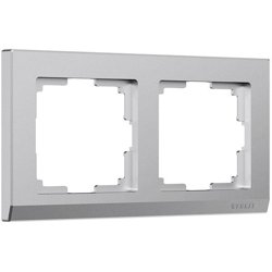 Рамка двухместная Werkel Stark, серебряный матовый, W0021865