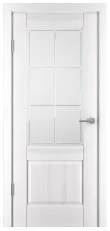 Дверь UBERTURE Баден 2, Ral 9003 белый эмаль со стеклом, 80