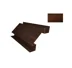 Планка угла внутреннего сложного Print Choco Wood (Шоколадное дерево) для М/сайдинга Блок-Хаус NEW 3м.п.