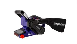 Шлифмашина ленточная ПУЛЬСАР ЛШМ 1100С (1100Вт, лента 76х533, 120-380м/мин, струбцины, рамка, 4,1 кг)