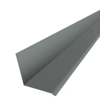 Планка для верхнего примыкания к стене для фальца Smart Pro Стальной бархат RAL 7024 (мокрый асфальт) длина 2 метра, Stynergy