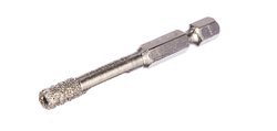 Сверло алмазное трубчатое вакуумное по керамограниту 6мм, ЗУБР Профессионал, HEX 1/4", 15 мм кромка
