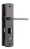 Ручка дверная на планке Нора-М 200(108) левая матовый хром/черный никель