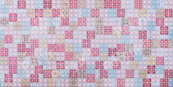 Панель листовая ПВХ &#171;Стандарт&#187; мозаика "Блик красный" 657х480 (пленка 0,4мм) Регул