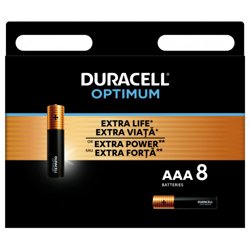 Элемент питания Duracell 5014070 ААА алкалиновые 1,5v LR03-8BL Optimum (уп. 8шт)