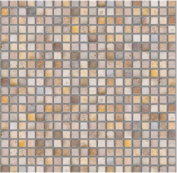 Панель листовая ПВХ самоклеящаяся «Эффект» мозаика «Каменная» 474х474 (пленка 0,3мм) Регул