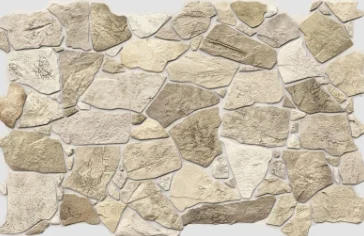 Панель листовая ПВХ «Премиум Light» камень «Дикий бежевый» 596х444 (пленка 0,6мм) Регул