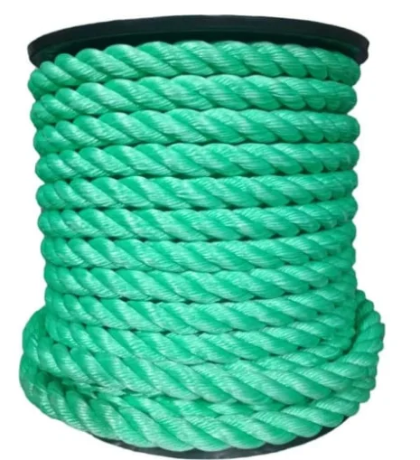 Канат полистил d=12 мм тросовой свивки, 100м, зеленый