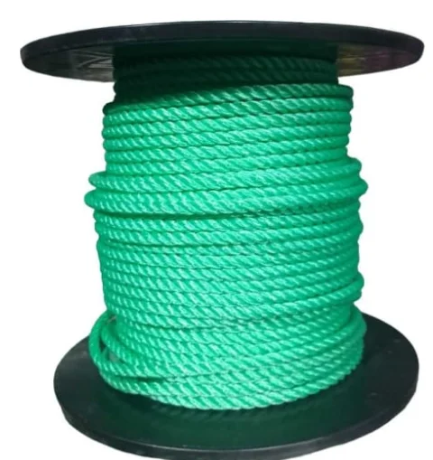 Канат полистил d=6 мм тросовой свивки, 200м, зеленый