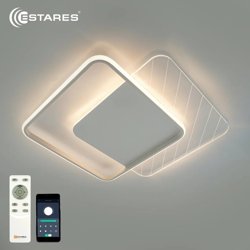 Светильник управляемый светодиодный AMATO 60W 2S-APP-505x505x52-WHITE/WHITE/CLEAR-220-IP20