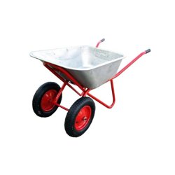 Тачка строительная двухколесная Variant усиленная, вместительность 110 л, грузоподъемность 200кг, корыто 0,8 мм, 2 пневмат. колеса 3.25 mm, (3.25-8)