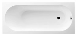 Ванна VILLEROY & BOCH OBERON Solo 160x75 с ножками, белая (weiss alpin), кварил Quaryl, вкл. сверло для перелива (UBQ 160 OBE 2V-01)