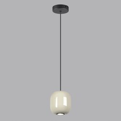 Подвес 5053/1A PENDANT ODL24 311 черный/цвет слонов.кости//металл GU10 LED 4W OVALI