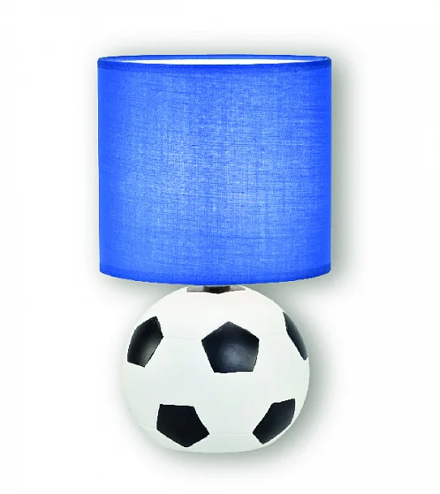 Светильник настольный декоративный &quot;Мяч футбольный&quot; Е14 синий плафон Фарлайт