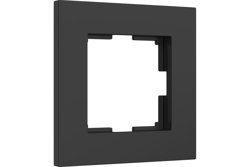 Рамка одноместная Werkel Slab, черный матовый, W0012908