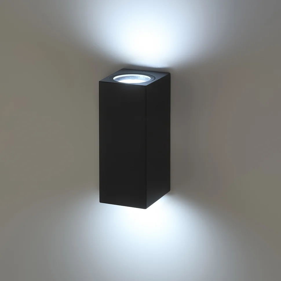 Светильник подсветка для зданий ЭРА WL38 BK MR16/GU10 (2 шт.), черный