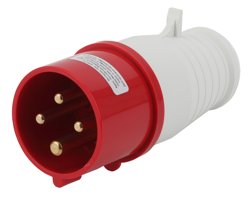 Вилка переносная ЭРА V-16-3P-PE-IP44 014 3Р+РЕ 16А 380В IP44