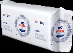Утеплитель URSA GEO П-15 100мм в упаковке 12 плит 610*1200 в упак 0,8784 м3 – 8,784 кв.м, 20 упак на поддоне