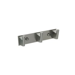 Вешалка для полотенец стальная 3 крючка Fixsen Trend Graphite FX-98005-3, черный графит