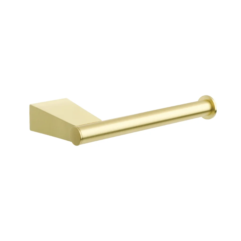 Держатель для туалетной бумаги стальной без крышки Fixsen Trend Gold FX-99010B, матовое золото