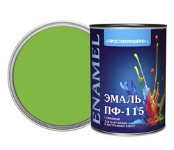 Эмаль ПФ-115 светло-зелёная 1,8кг Простокрашено БАУ