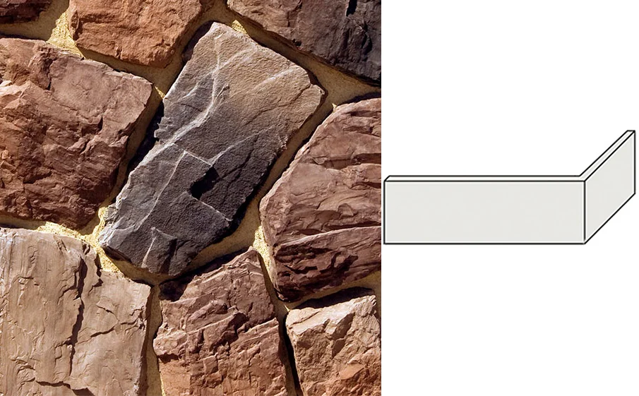 Камень облицовочный White Hills Рока угловой без шва, арт.612-95