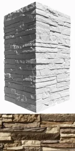 Камень облицовочный White Hills Норд Ридж угловой, арт.271-25