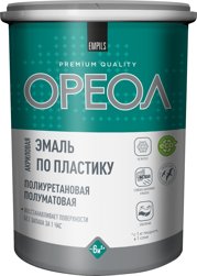 Эмаль по ПВХ полиуретановая "ОРЕОЛ" полуматовая 1,1 кг