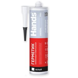 Герметик силиконовый универсальный белый Hands Uniseal PRO 280 мл