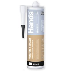 Клей монтажный Hands Adhesive PRO акриловый белый 280 мл