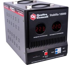 Стабилизатор напряжения QUATTRO ELEMENTI Stabilia 10000 (10000 ВА, 140-270 В)