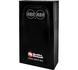 Стабилизатор напряжения QUATTRO ELEMENTI Stabilia 3000 W-Slim (3000 ВА, 140-270 В, настенный)