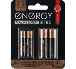 Элемент питания Energy Ultra LR03/4B (АAА) (уп. 4шт)