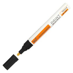 Маркер-краска WORKMATE 2-4 мм, черный, WORKMATE