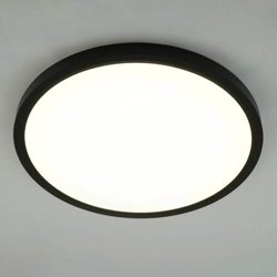 Светильник светодиодный ROUND 38W R-400x25-BLACK/WHITE-220-IP44, 4000K