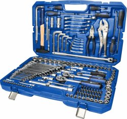Набор инструмента универсальный КОБАЛЬТ 1/4" 3/8 и 1/2", 143 предмета, кейс