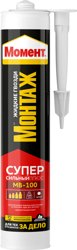 Клей монтажный МОМЕНТ МОНТАЖ суперсильный плюс 380 г MB-100