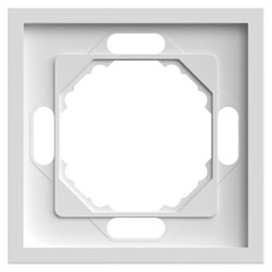 Рамка одноместная, STEKKER Эмили, белый фарфор, soft touch (PFR00-5001-01)