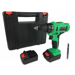 Дрель-шуруповерт аккумуляторная бесщеточная Zitrek Greenpower 20 Pro (20В, Li-ion аккумулятор 2шт, ЗУ, кейс, бита)