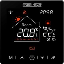Терморегулятор программируемый Grand Meyer SN-20 с функцией Wi-Fi черный